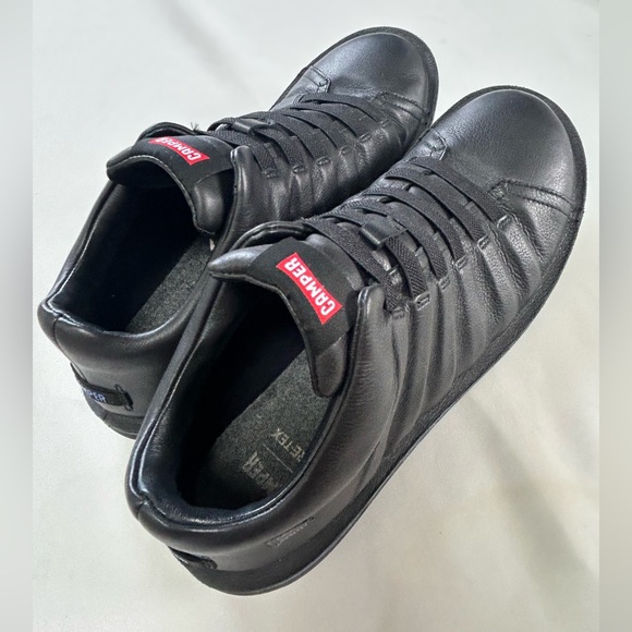 EUC Camper Black Leather Men's Sneakers - Picture 1 of 8
